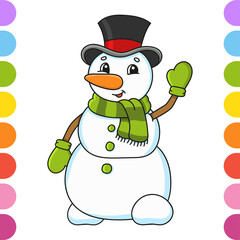 Cute character. Colorful vector illustration. Cartoon style. Isolated on white background. Design element. Template for your design, books, stickers, cards, posters, clothes.