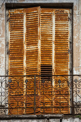 Old rusted shutters