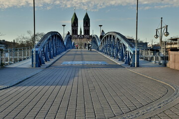 Blaue Brücke in Freiburg im Breisgau