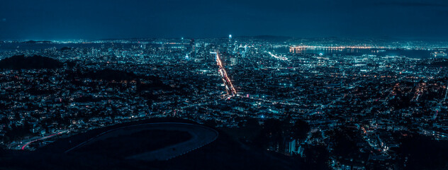 Night view of San Francisco