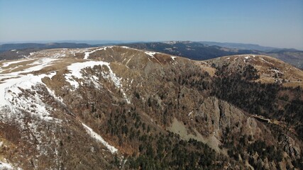 sommet du hohneck, vue drone, Vosges