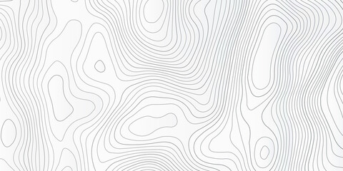 Obraz premium Vector contour topographic map background. Topography and geography map grid abstract backdrop, Vector illustration of topographic line contour map, black-white design, Luxury black abstract line art.