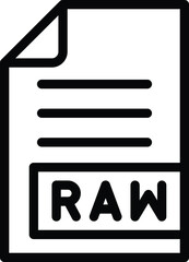 RAW Vector Icon Desing Illustration