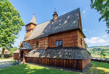 Debno, Poland - completed 15th Century, the St. Michael Archangel's Church in Debno is a Unesco World Heritage Site. Here in particular its external shape