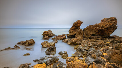 Playa de Binigaus en Menorca, junto al camí de cavalls