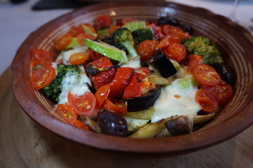 salad with vegetables