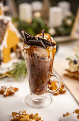 Hot chocolate with whipped cream