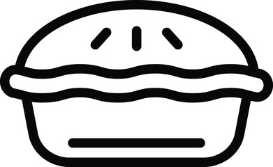 Pie Vector Icon Design Illustration