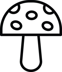 Mushroom Vector Icon Design Illustration