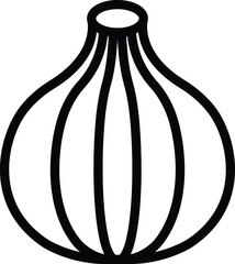 Onion Vector Icon Design Illustration