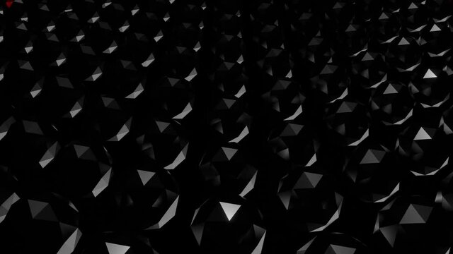 VJ 多面体 ダーク 反射 黒 赤 [別Verあり]