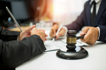 Business and lawyers discussing contract papers  Consultation and legal concepts, lawyers, 