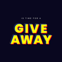 Text Effect Time for a Giveaway