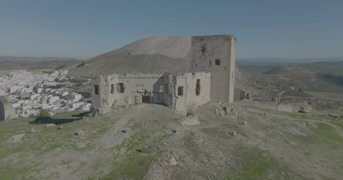 Antiguo castillo almohade de la Estrella en el municipio de Teba provincia de M&aacute;laga