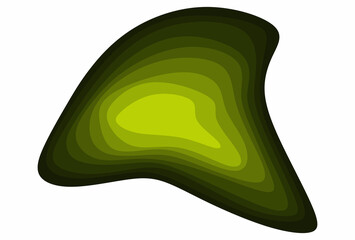 Abstract background with green gradient circle pattern