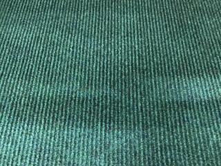 floor mat in green stripes