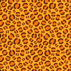 Tiger skin seamless pattern animal fur texture background