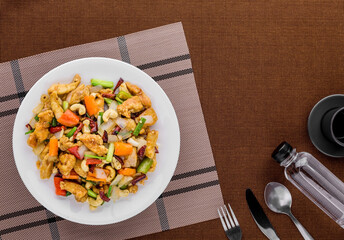 Stir fried Chicken with cashew nuts