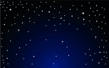 Fototapeta na wymiar night sky stars falling lullaby wallpaper blue black dark futuristic background