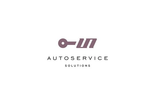 Template logo design for auto service or auto mechanic