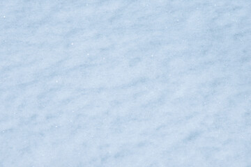 winter background: fresh clean even snow, large snowflakes