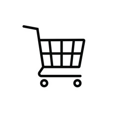 Trolley icon. Shopping cart icon.