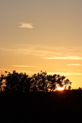 Sunset in the mountains