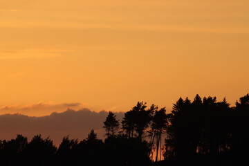 Sunset in the mountains