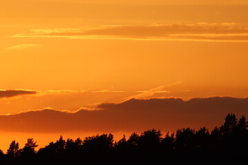 Sunset in the mountains