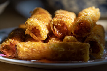 A variety of Chinese dishes on the table