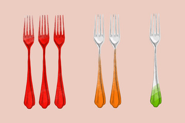 less forks the better it is, Mental health cutlery - fork stressor theory