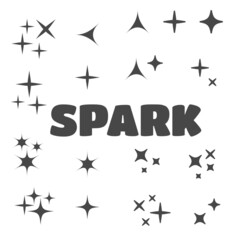 Black sparkles, glowing light effect stars. sparkles vector