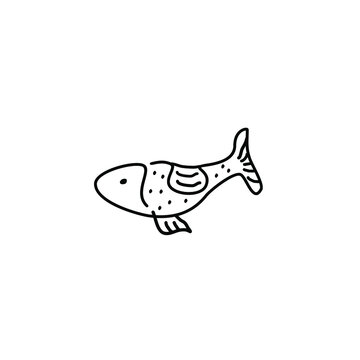 recommend clip art: abstract saddle fish line art