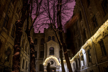 Building in the night