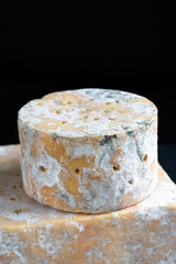 English Stilton cheese with blue mold.