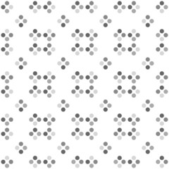 Seamless pattern of monotone dots. Vector illustration of simple background.