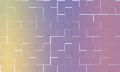 Wallpaper yellow, blue & violet with squares