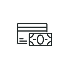 simple vector icon payment editable. isolated on white background. 