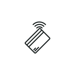 simple vector icon credit card editable. isolated on white background. 