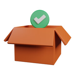 Package 3d illustration