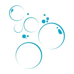 Bubble icon logo vector