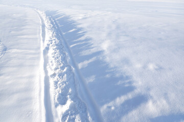 A path in the snow