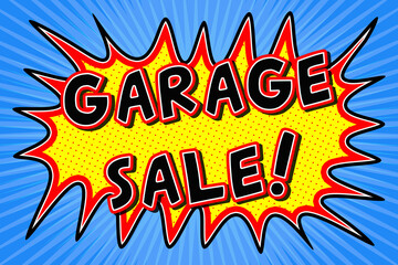 Garage Sale Sign Illustration