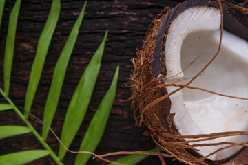Coconut milk and coconut flakes are tropical foods