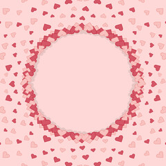 Heart Icon. Valentine's Day.Heart background.Vector Illustration