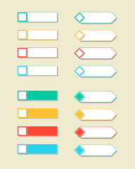 Infographic set design elements, for material design