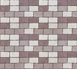 Beautiful texture of paving slabs. Seamless Pavement Texture.