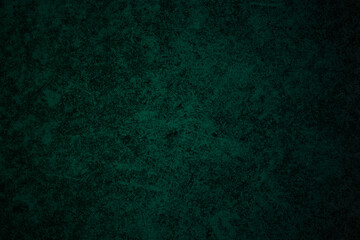 Dark cyan old cement plaster wall with crack and grunge texture for background