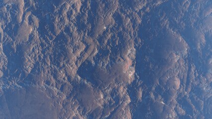 abstract aerial view, abstract cosmic texture, top view of alien planet 3d render