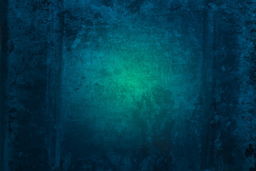 Beautiful grunge navy blue stucco wall background. Panoramic abstract decorative dark background. Wide angle rough stylized texture wallpaper with copy space for design.